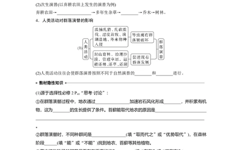 第9单元　第4课时　群落的主要类型及演替_新高考复习资料_2024年新高考复习资料_一轮复习资料_完2024生物步步高大一轮复习（课件+讲义）_2024年高考生物一轮复习讲义（新人教版）