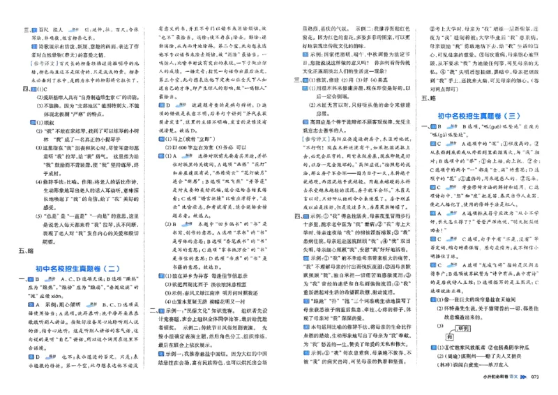 全脑图书2025版小升初语文必刷卷_小升初必刷卷（语数英）