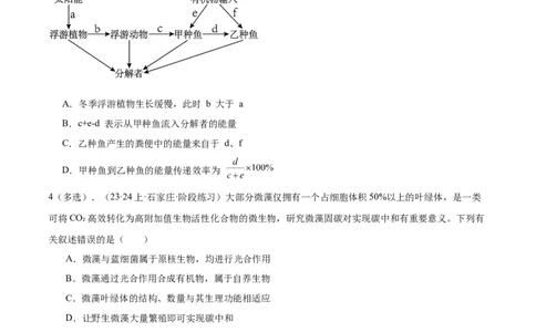 第3讲生态系统的功能和保护（原卷版）_通用版（老高考）复习资料_2024年复习资料_完备战2024年高考生物一轮复习考点帮（全国通用）_专题十生物与环境