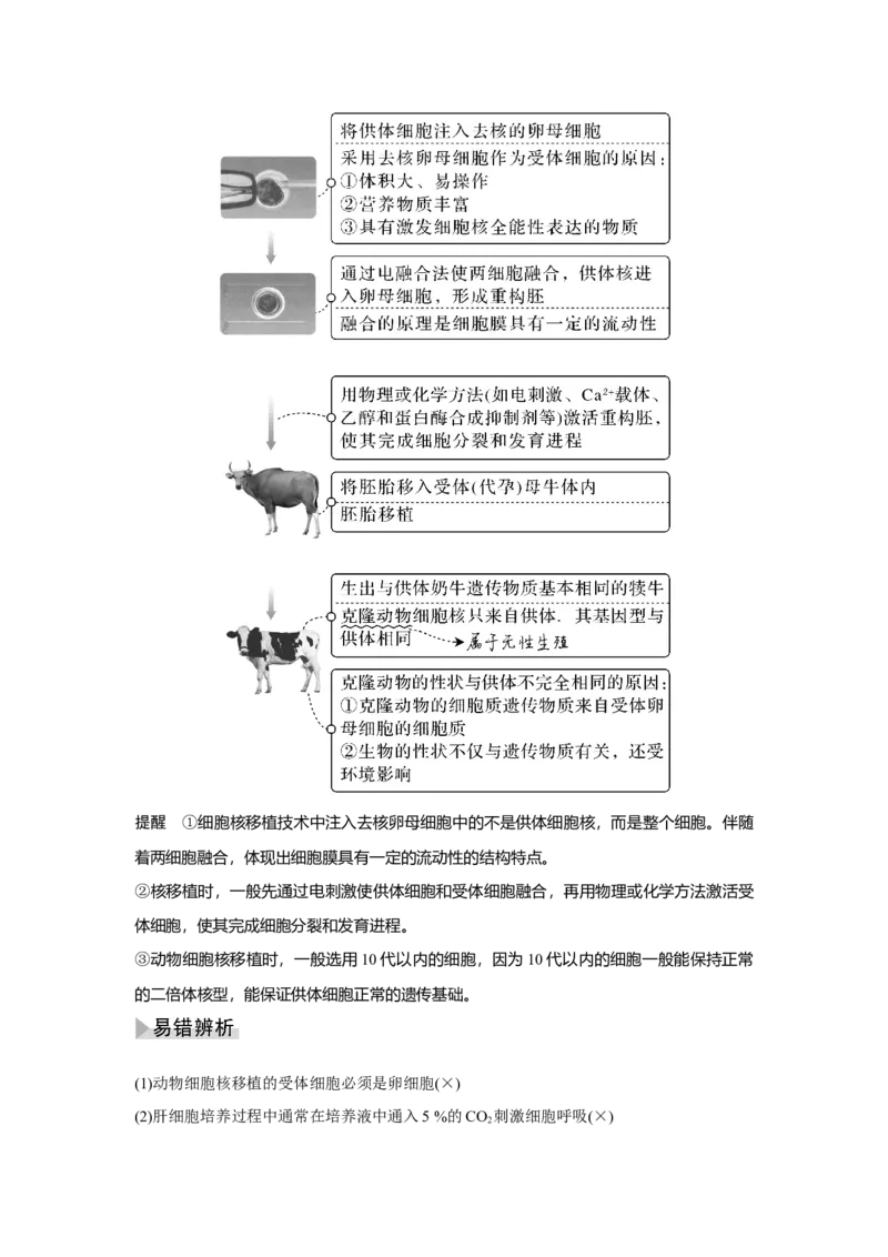 第33讲　动、植物细胞工程_新高考复习资料_2023年新高考复习资料_一轮复习_2023年新高考大一轮复习讲义_2023年高考生物一轮复习讲义（新人教新高考）_赠补充习题