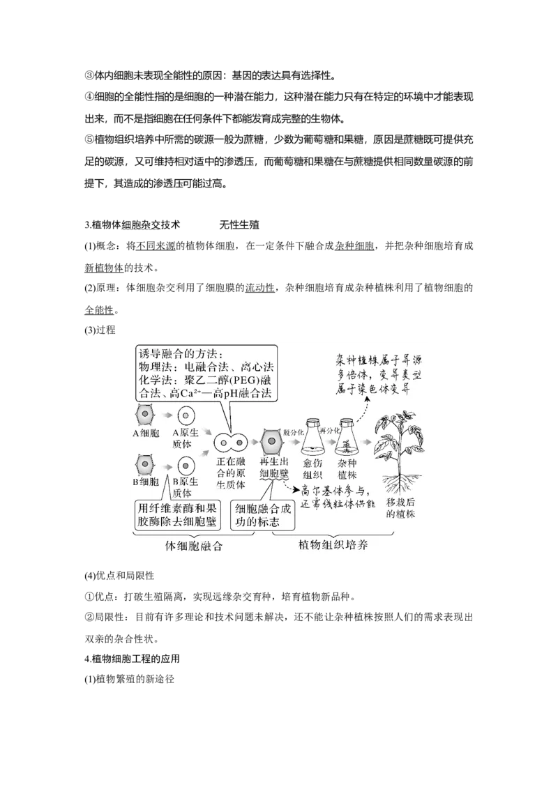 第33讲　动、植物细胞工程_新高考复习资料_2023年新高考复习资料_一轮复习_2023年新高考大一轮复习讲义_2023年高考生物一轮复习讲义（新人教新高考）_赠补充习题