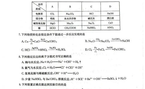 黑龙江省龙东十校联盟2025-2026学年高一上学期期中考试化学试题含答案_2025年11月高一试卷_251113黑龙江省龙东十校联盟2025-2026学年高一上学期期中考试