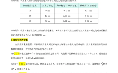 第50讲电学实验基础(原卷版)_2026高考物理_222026版物理《高考一轮复习举一反三》全国版_第50讲电学实验基础