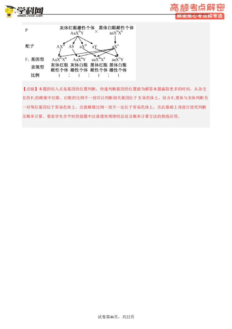 解密07遗传的细胞学基础（分层训练)（解析版）_新高考复习资料_2023年新高考复习资料_二轮复习_高频考点解密2023年高考生物二轮复习讲义+分层训练（全国通用）288808838