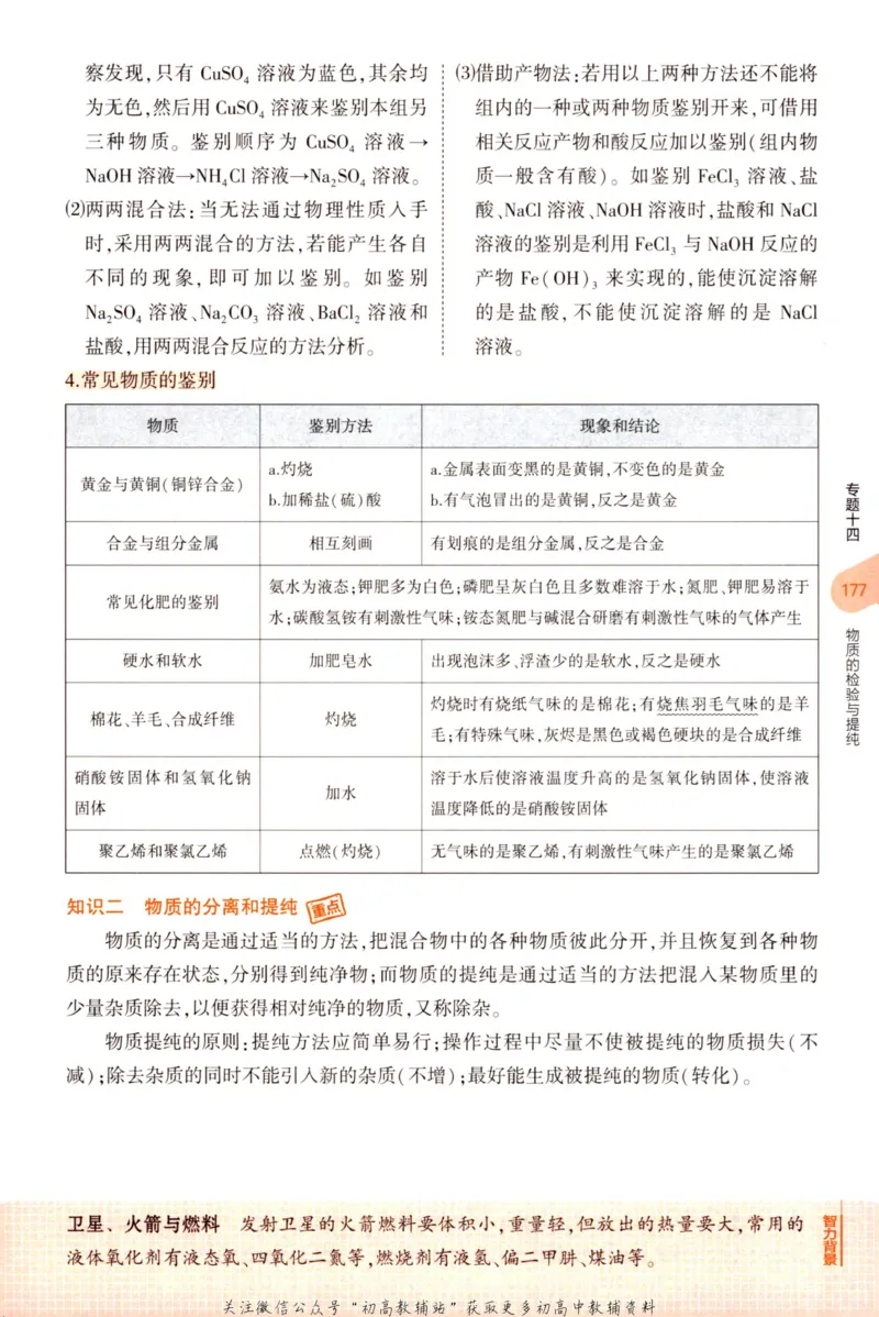 2023版《5年中考3年模拟》中考化学知识清单_53中考总复习_2023版