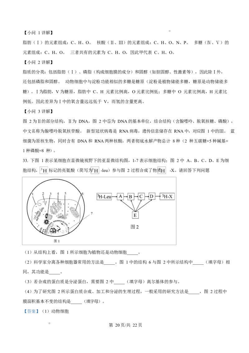 黑龙江省牡丹江市第二高级中学2025-2026学年高一上学期期中考试生物试卷Word版含解析_2025年12月高一试卷_251204黑龙江省牡丹江市第二高级中学2025-2026学年高一上学期期中（全）