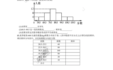 5.2频数直方图_湘教版初中数学课件_数学湘教版8下教案PPT课件配套资料_数学湘教版初中8年级下册习题试题_同步练习