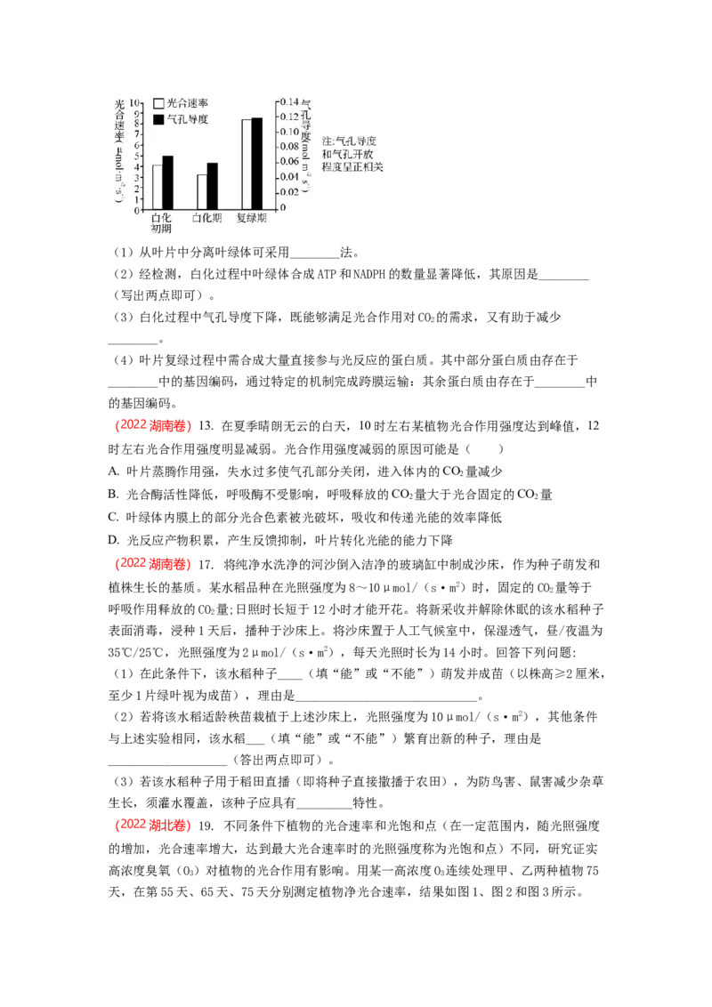 解密04细胞的能量供应和利用（讲义)（学生版）_通用版（老高考）复习资料_2023年复习资料_二轮复习_高频考点解密2023年高考生物二轮复习讲义+分层训练（全国通用）