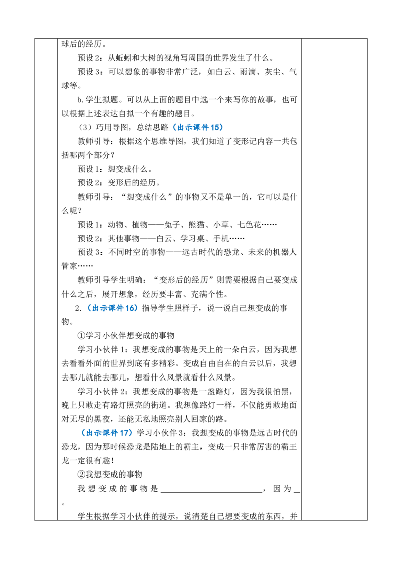 习作：变形记教案_6上语文-保存转存之后查看_03第1套课件+教案配套部编六上语文_1第一单元_习作：变形记
