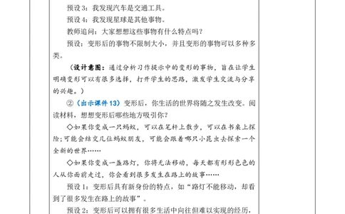 习作：变形记教案_6上语文-保存转存之后查看_03第1套课件+教案配套部编六上语文_1第一单元_习作：变形记