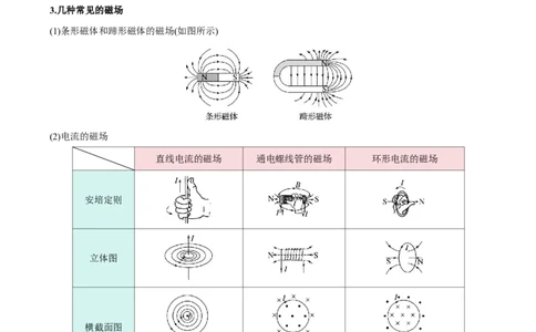 第55讲磁场及其对电流的作用(原卷版)_2026高考物理_222026版物理《高考一轮复习举一反三》全国版_第55讲磁场及其对电流的作用