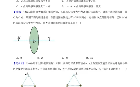 第55讲磁场及其对电流的作用(原卷版)_2026高考物理_222026版物理《高考一轮复习举一反三》全国版_第55讲磁场及其对电流的作用