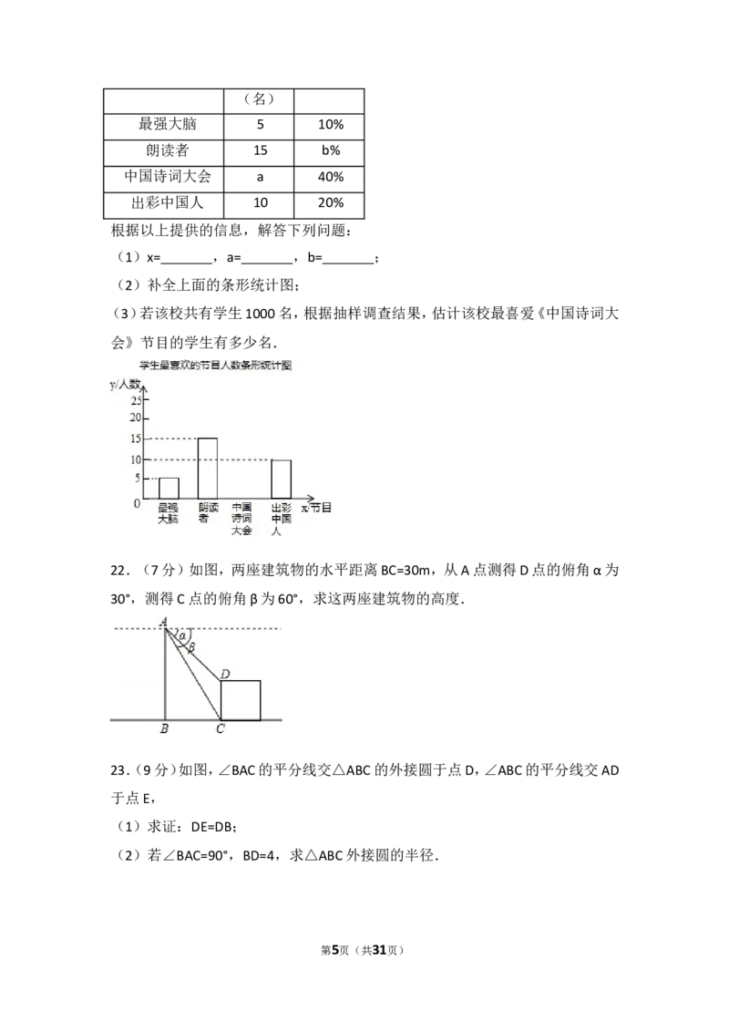 2017年山东省临沂市中考数学试卷_湘教版初中数学课件_数学湘教版7下教案PPT课件配套资料_数学湘教版7下&mdash;6.各阶段精品试题_期中、月考、期末、中考真卷_2017年各地中考真卷