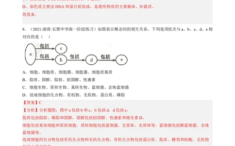 解密02细胞的基本结构（分层训练)（解析版）_新高考复习资料_2023年新高考复习资料_二轮复习_高频考点解密2023年高考生物二轮复习讲义+分层训练（全国通用）288808838