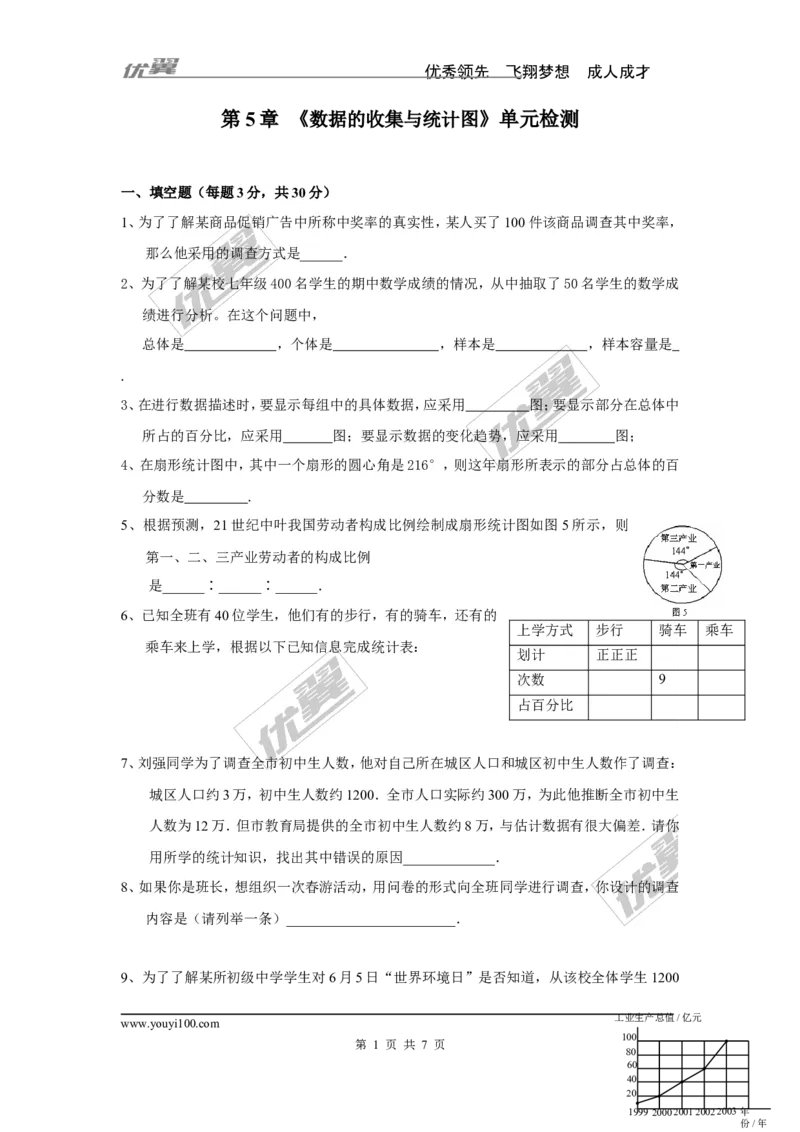 第5章检测2_湘教版初中数学课件_数学湘教版7上教案PPT课件配套资料_数学湘教版初中7年级上册习题试题_复习资料_单元检测