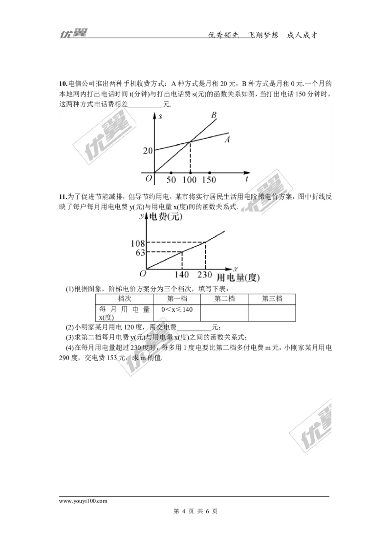 4.5第1课时利用一次函数解决实际问题1_湘教版初中数学课件_数学湘教版8下教案PPT课件配套资料_数学湘教版初中8年级下册习题试题_同步练习