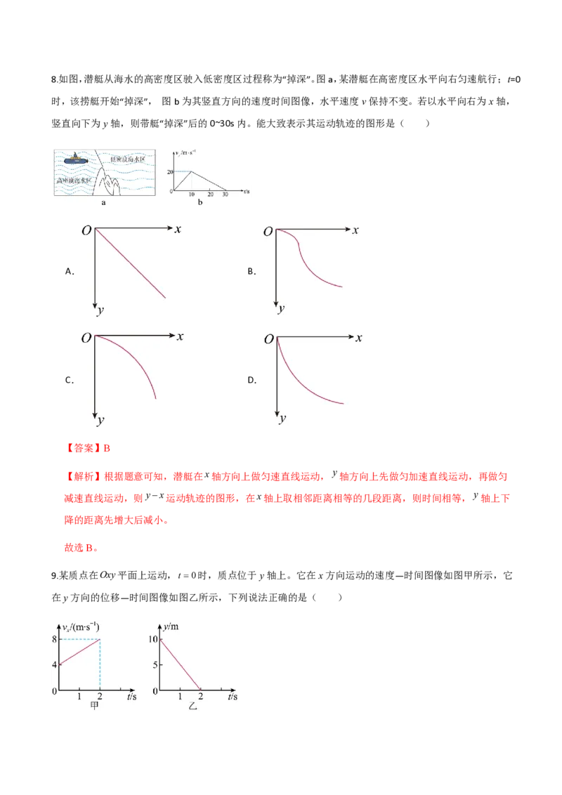 第五章抛体运动（举一反三重难点训练）（解析版）_2026高考物理_222026版物理《高考一轮复习举一反三》全国版_2026《高中物理&bull;举一反三系列》必修二(RJ)_第五章抛体运动_本章复习