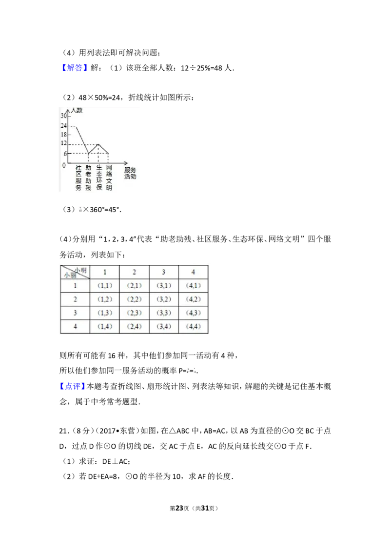 2017年山东省东营市中考数学试卷_湘教版初中数学课件_数学湘教版7上教案PPT课件配套资料_数学湘教版初中7年级上册习题试题_期中、期末、月考、中考真题_2017各地中考真题