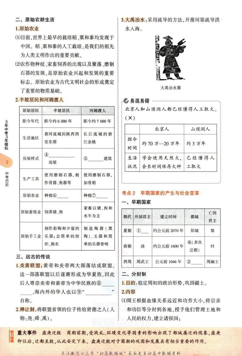 2023版《5年中考3年模拟》中考历史_53中考总复习_2023版