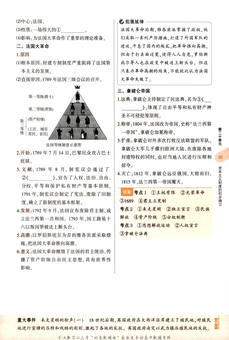 2023版《5年中考3年模拟》中考历史_53中考总复习_2023版