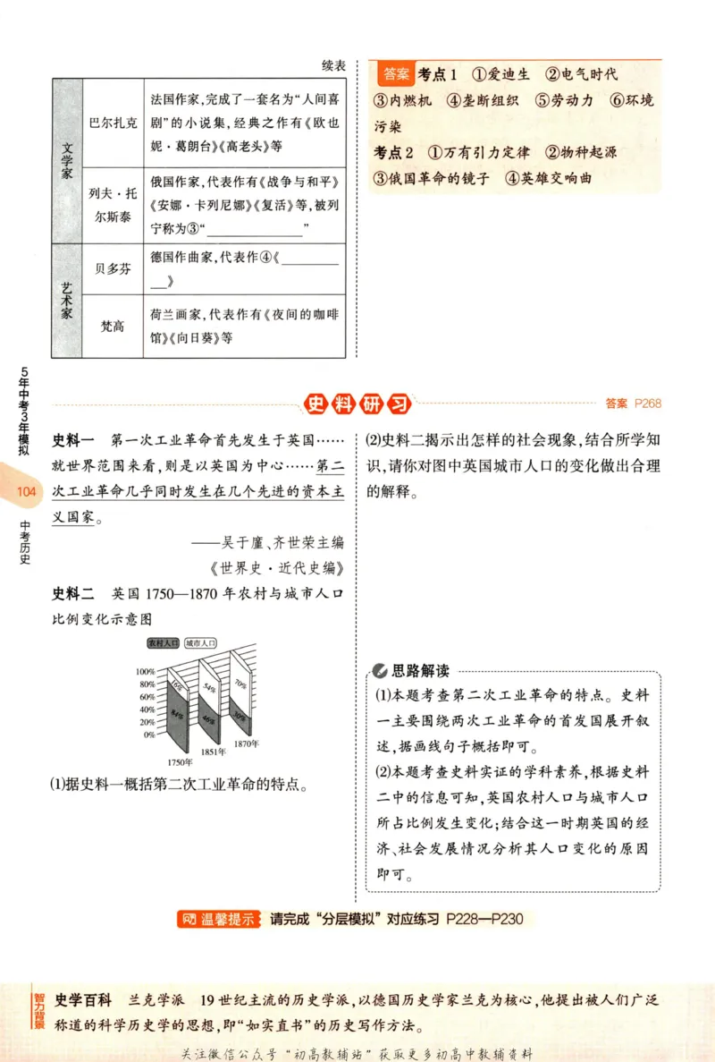 2023版《5年中考3年模拟》中考历史_53中考总复习_2023版