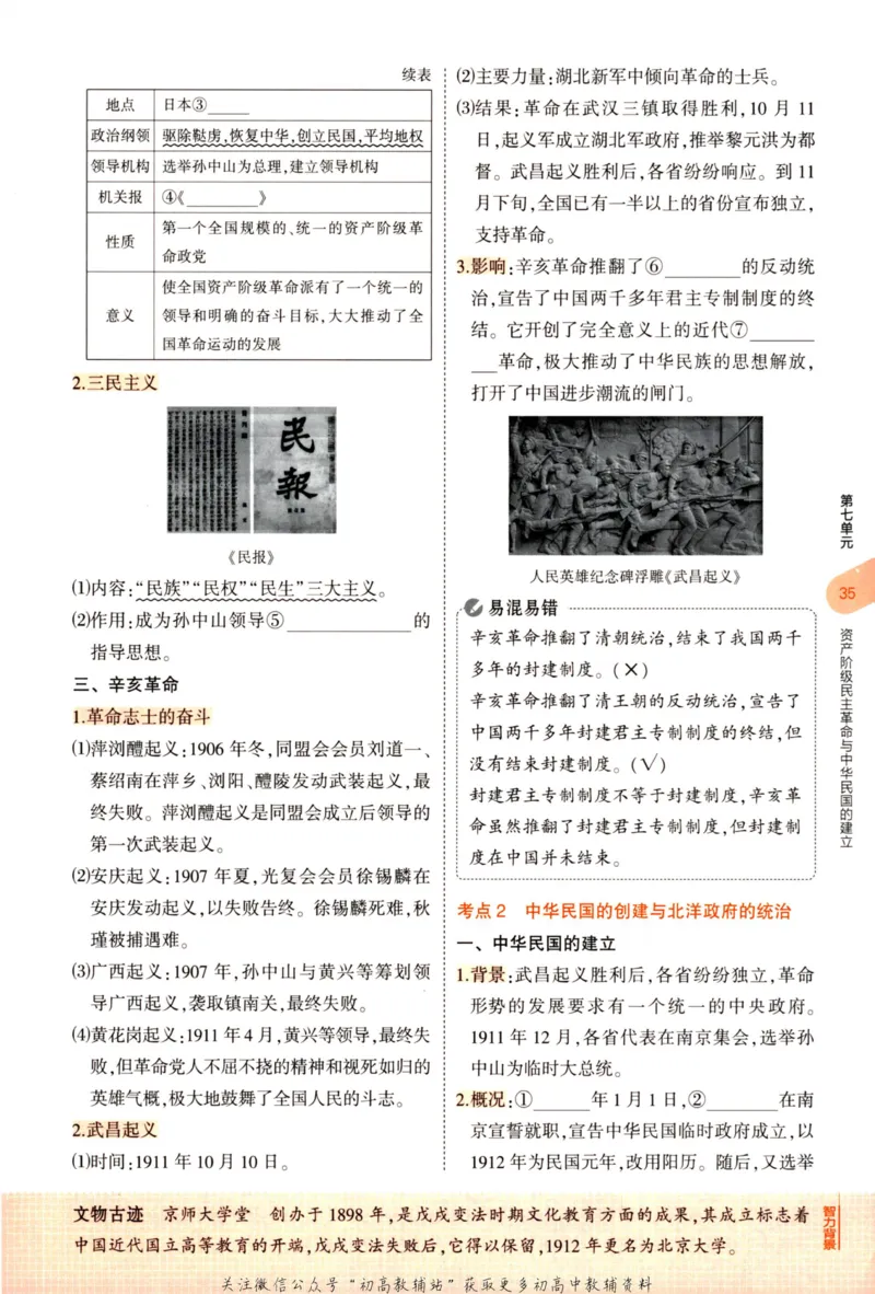2023版《5年中考3年模拟》中考历史_53中考总复习_2023版