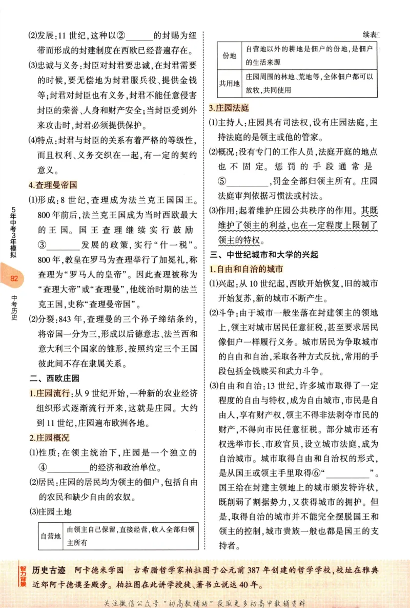 2023版《5年中考3年模拟》中考历史_53中考总复习_2023版