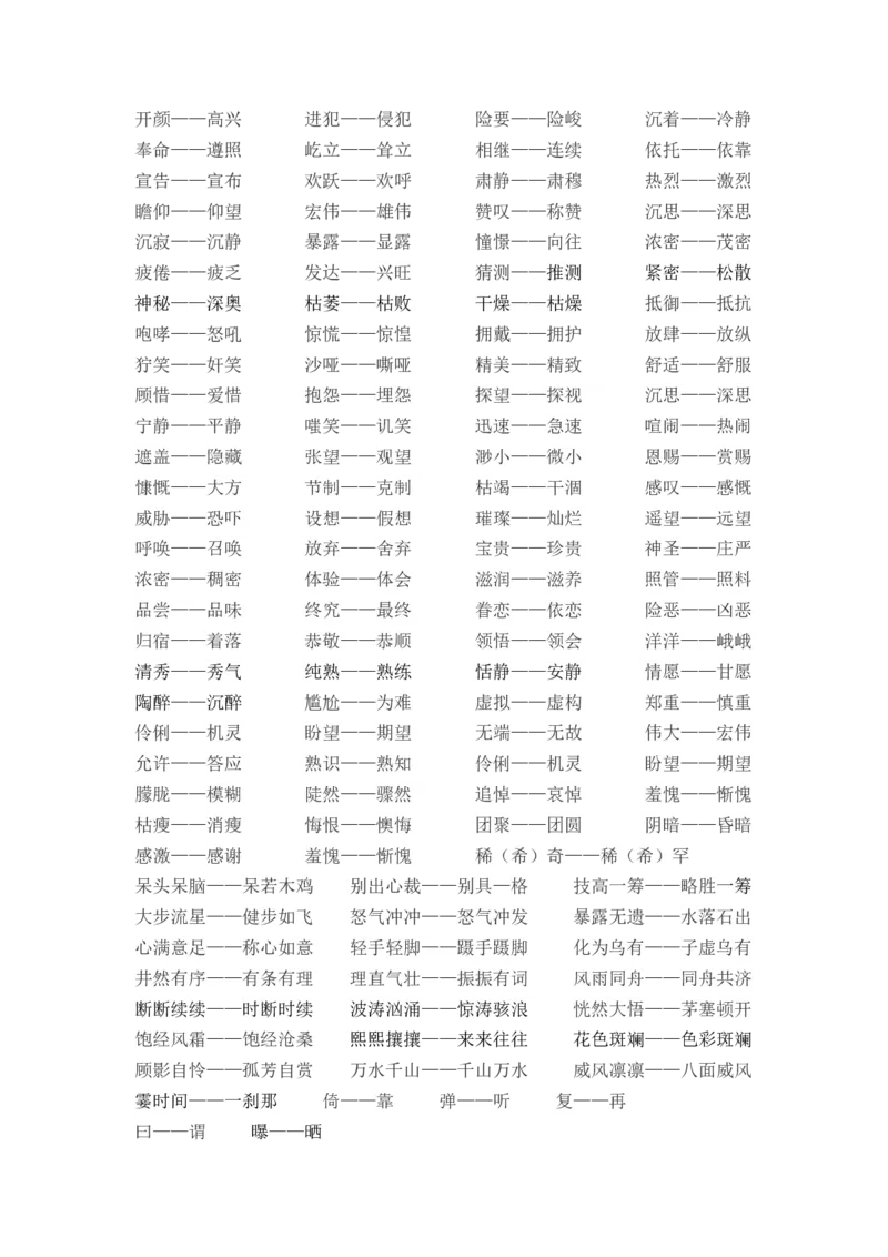2.词语专项练习题_6上语文-保存转存之后查看_15专项练习部编六上语文_专项练习