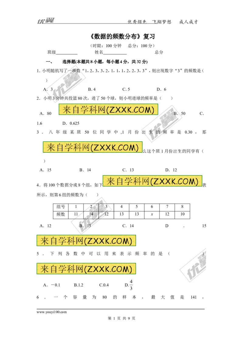 第5章复习2_湘教版初中数学课件_数学湘教版8下教案PPT课件配套资料_数学湘教版初中8年级下册习题试题_同步练习