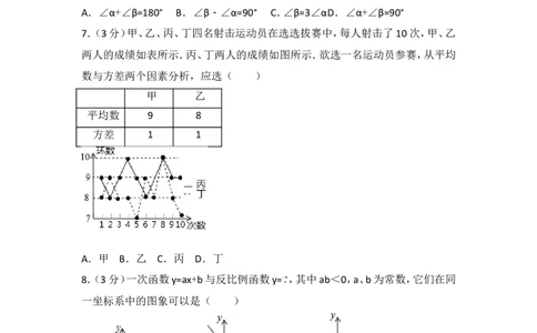 2017年山东省潍坊市中考数学试卷_湘教版初中数学课件_数学湘教版7下教案PPT课件配套资料_数学湘教版7下&mdash;6.各阶段精品试题_期中、月考、期末、中考真卷_2017年各地中考真卷