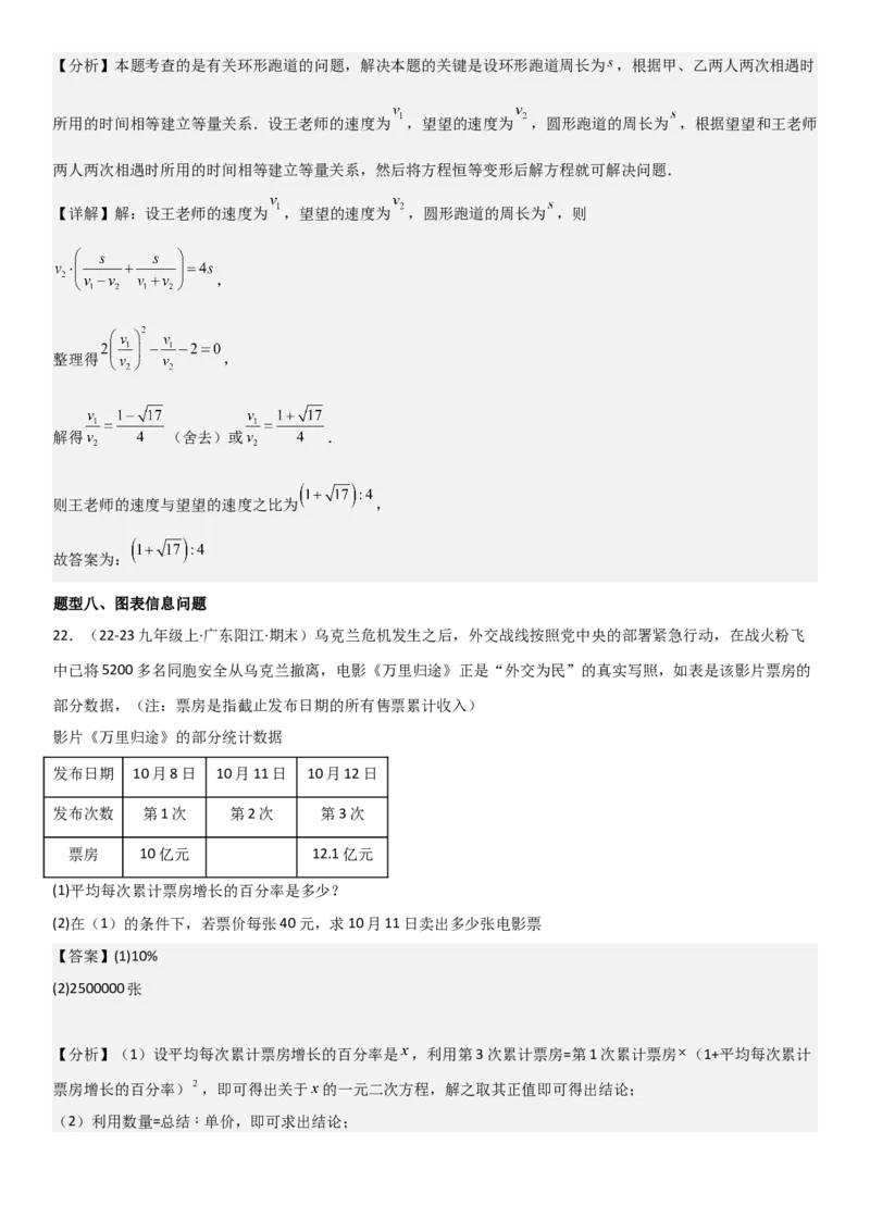 21.3实际问题与一元二次方程教师版_人教版数学九年级上册_版本二_九年级数学上册（人教版）_考点题型技巧高分突破-U360_2025版