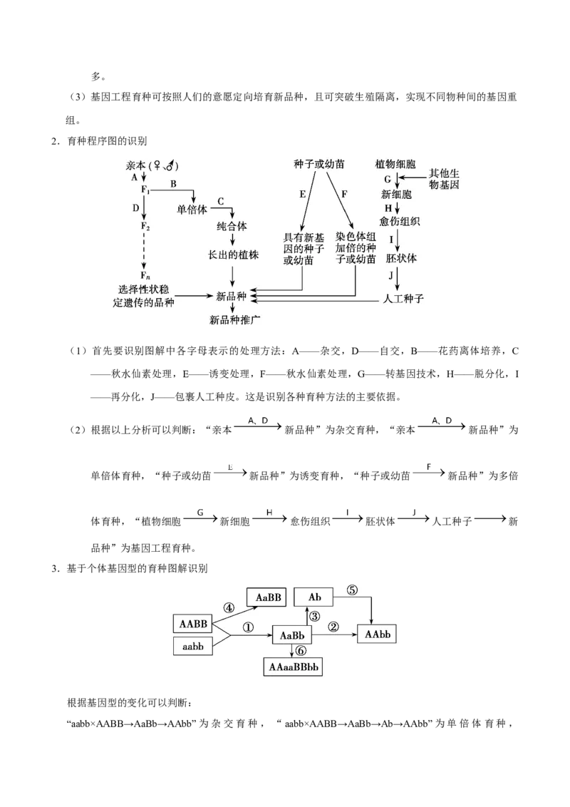解密13生物的变异与育种（讲义）-高频考点解密2021年高考生物二轮复习讲义+分层训练_新高考复习资料_2021年新高考资料