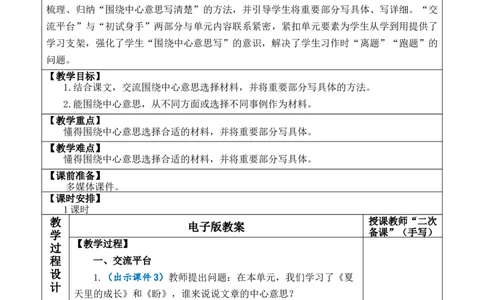 交流平台与初试身手教案_6上语文-保存转存之后查看_03第1套课件+教案配套部编六上语文_5第五单元_交流平台与初试身手