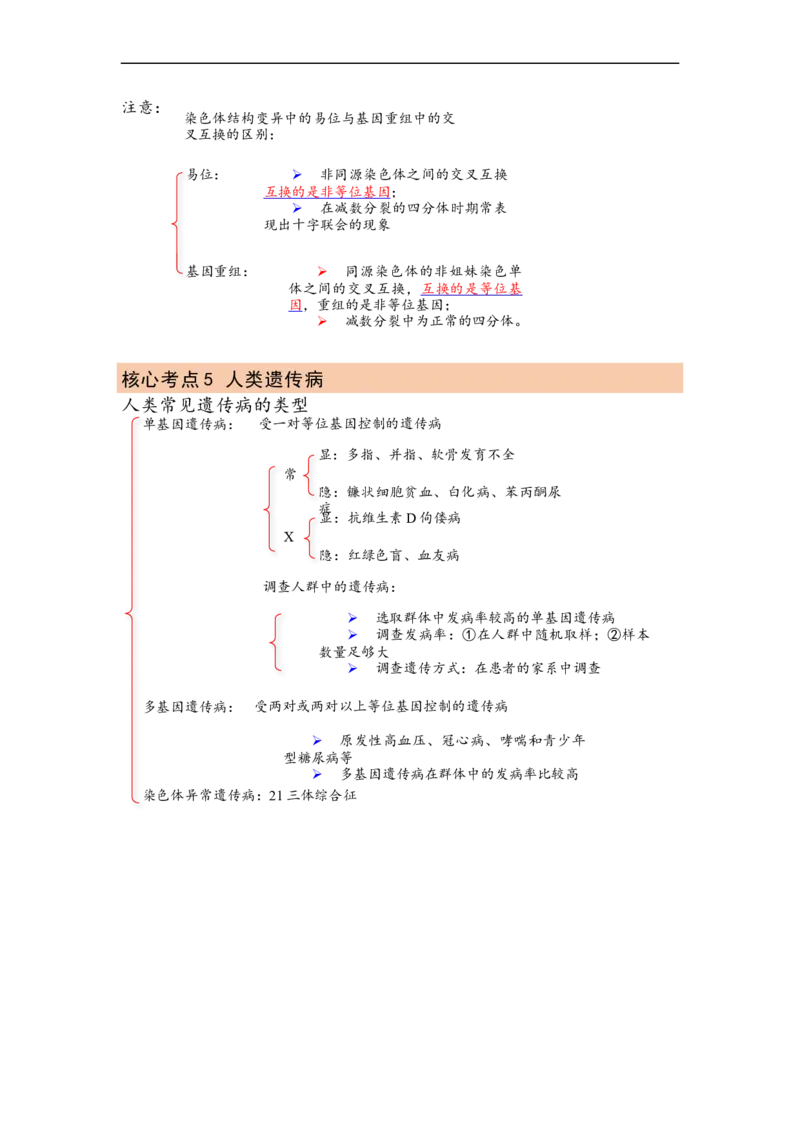 解密09生物的变异（讲义)（学生版）_通用版（老高考）复习资料_2023年复习资料_二轮复习_高频考点解密2023年高考生物二轮复习讲义+分层训练（全国通用）