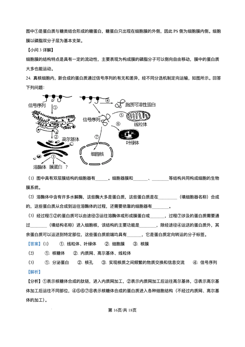 辽宁省县域重点高中2025-2026学年高一上学期期中考试生物试卷含答案_2025年11月高一试卷_251112辽宁省县域重点高中2025-2026学年高一上学期期中考试