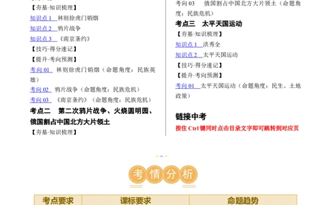 （讲义）专题07中国开始沦为半殖民地半封建社会（解析版）_中考历史资料合集_中考历史一轮复习讲义_配套讲义（原卷版+解析版）_教师版（含答案解析）