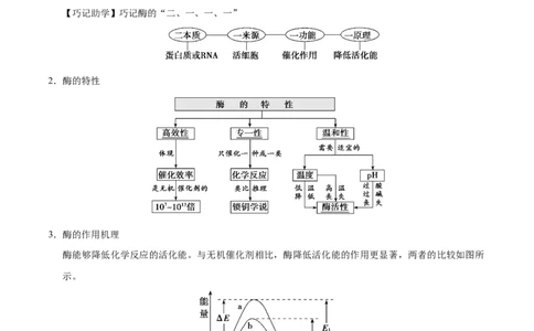 解密04酶和ATP（讲义）-高频考点解密2021年高考生物二轮复习讲义+分层训练_新高考复习资料_2021年新高考资料_高频考点解密2021年高考生物二轮复习讲义+分层训练4.7更新