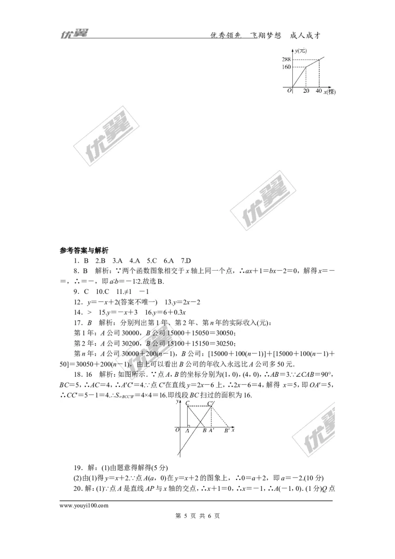 第4章检测卷_湘教版初中数学课件_数学湘教版8下教案PPT课件配套资料_数学湘教版初中8年级下册习题试题_《学练优》检测卷
