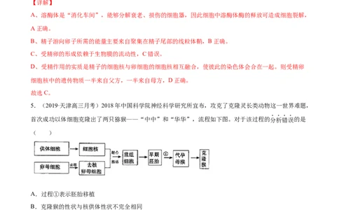 解密27克隆技术和胚胎工程（分层训练）（解析版）_新高考复习资料_2021年新高考资料_高频考点解密2021年高考生物二轮复习讲义+分层训练4.7更新