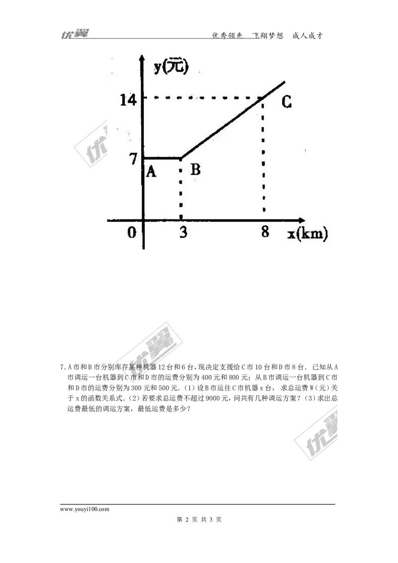 4.5第1课时利用一次函数解决实际问题2_湘教版初中数学课件_数学湘教版8下教案PPT课件配套资料_数学湘教版初中8年级下册习题试题_同步练习
