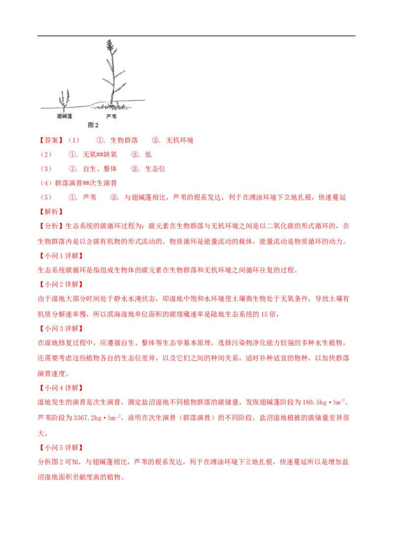 解密16生态系统及其稳定性（讲义)（教师版）_通用版（老高考）复习资料_2023年复习资料_二轮复习_高频考点解密2023年高考生物二轮复习讲义+分层训练（全国通用）