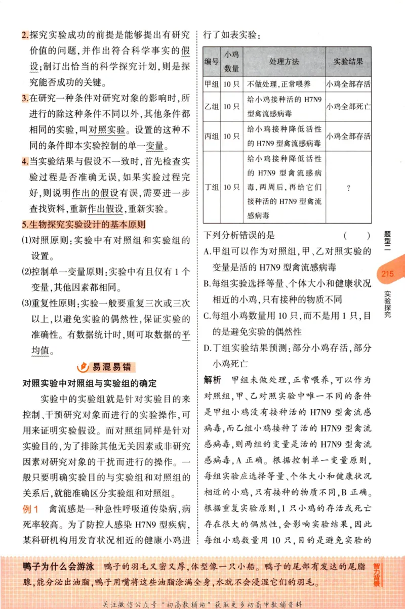 2023版《5年中考3年模拟》中考生物知识清单_53中考总复习_2023版