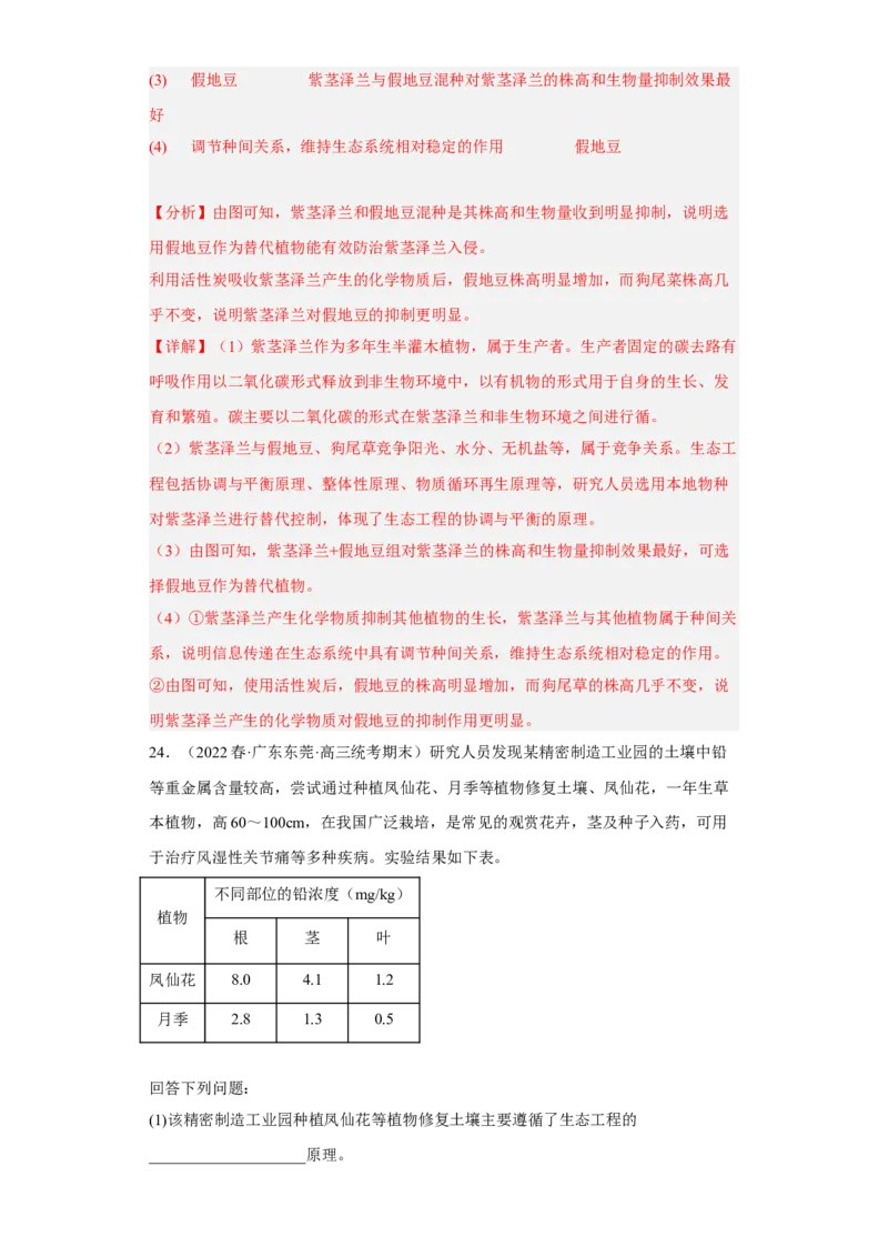 解密16生态系统及其稳定性（分层训练)（解析版）_新高考复习资料_2023年新高考复习资料_二轮复习_高频考点解密2023年高考生物二轮复习讲义+分层训练（全国通用）288808838