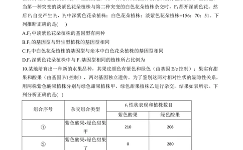 （11）基因的自由组合定律&mdash;&mdash;2025届高考生物二轮复习易错重难提升（含解析）_2025年新高考资料_二轮复习_2025届高考生物二轮复习易错重难提升（含解析）