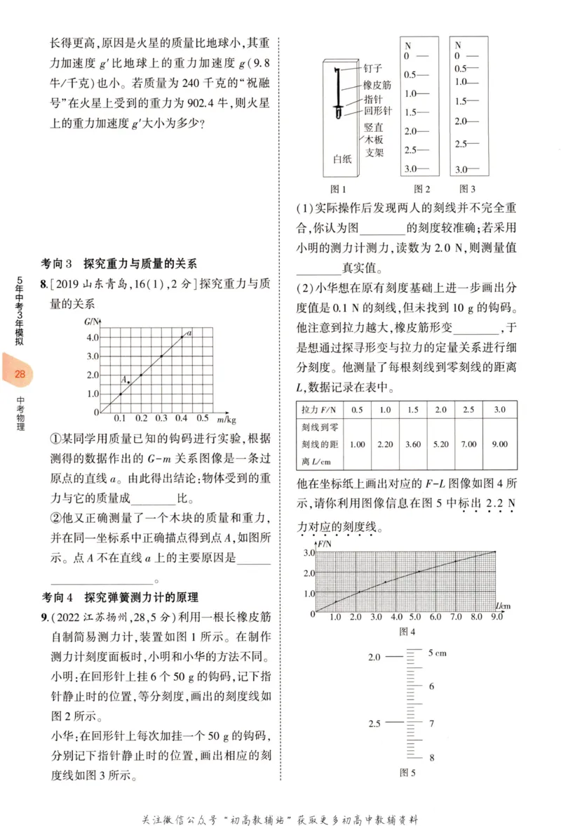 2023版《5年中考3年模拟》中考物理_53中考总复习_2023版
