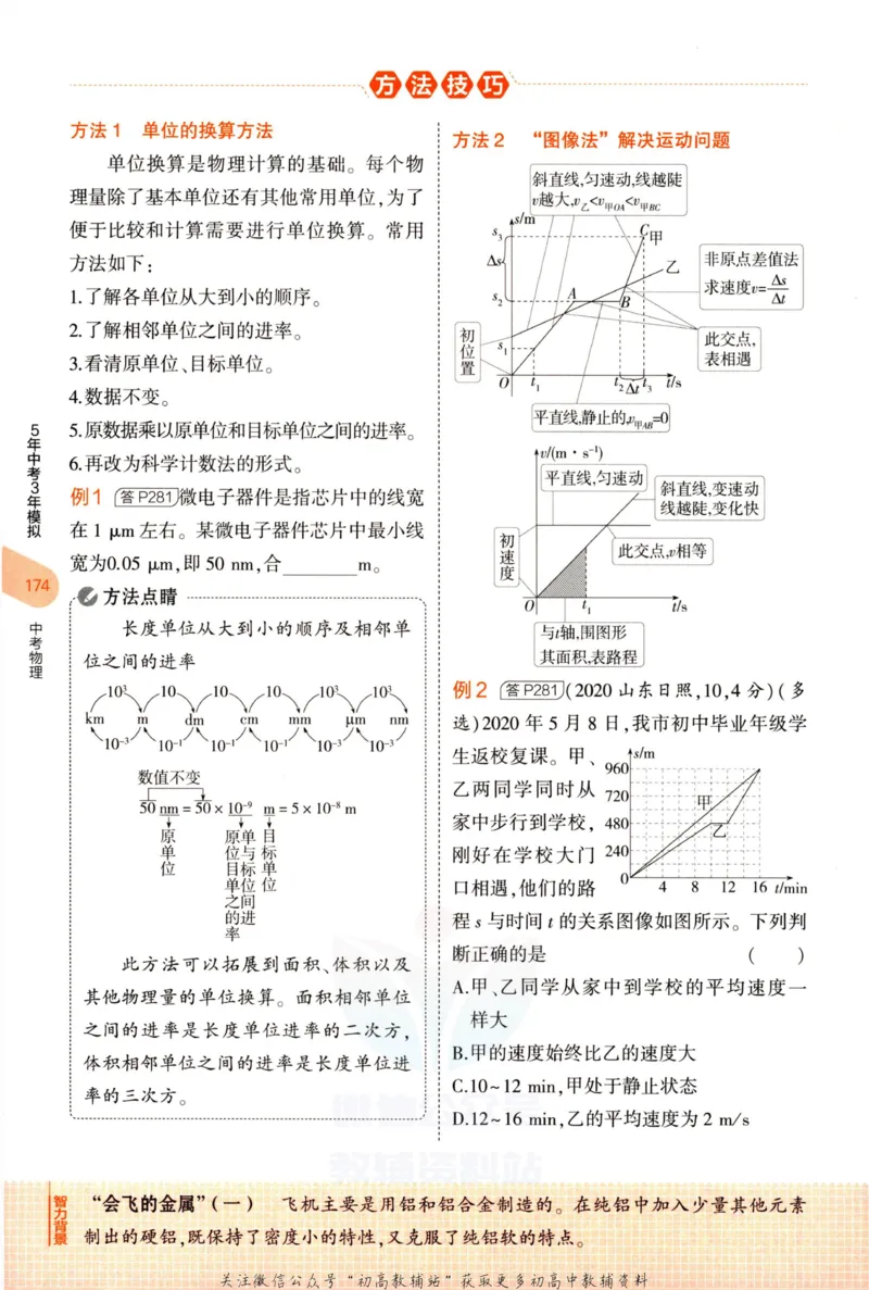 2023版《5年中考3年模拟》中考物理知识清单_53中考总复习_2023版