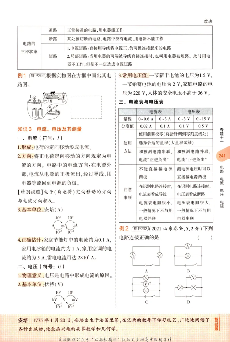 2023版《5年中考3年模拟》中考物理知识清单_53中考总复习_2023版