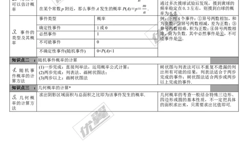 第27讲概率_湘教版初中数学课件_数学湘教版9下教案PPT课件配套资料_数学湘教版初中9年级下册--5.中考知识点梳理_第八单元统计与概率