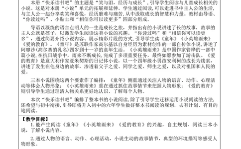 快乐读书吧：笑与泪，经历与成长教案_6上语文-保存转存之后查看_03第1套课件+教案配套部编六上语文_4第四单元_快乐读书吧：笑与泪，经历与成长