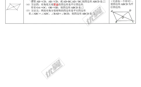 第19讲多边形与平行四边形_湘教版初中数学课件_数学湘教版9下教案PPT课件配套资料_数学湘教版初中9年级下册--5.中考知识点梳理_第五单元四边形